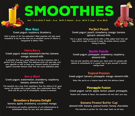 Whole foods fresh smoothie bar, 8 oz. Eternity Juice Bar Menu | OC Restaurant Guides