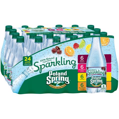 Poland Spring Variety Pack Sparkling Natural Spring Water 24 5l