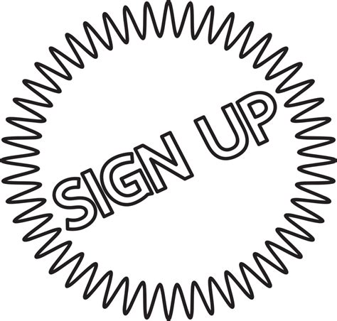 Sign Up Button Sign Design 10144862 Png