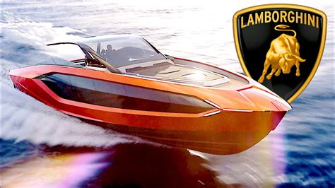 Lamborghini Speed Boat Yacht Inspired By The Lamborghini Sian