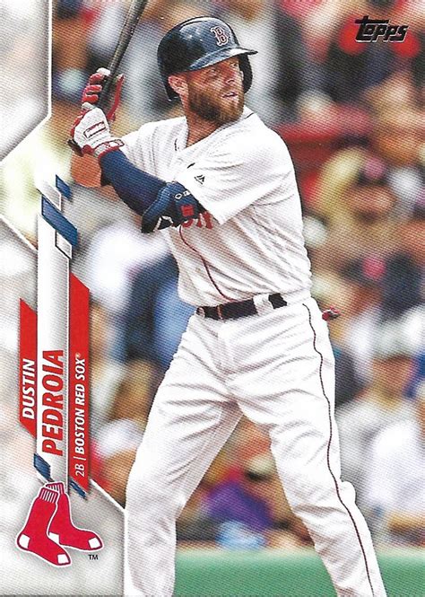 Dustin Pedroia 2020 Topps 388 Boston Red Sox Baseball Card