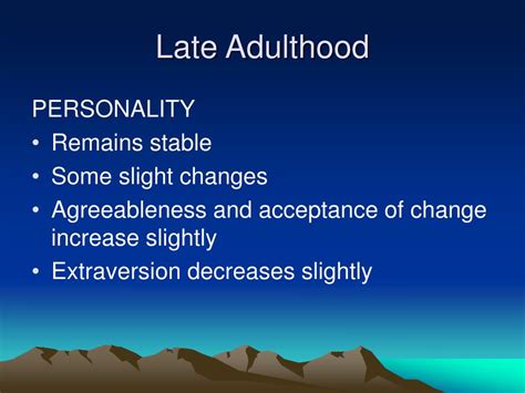 Ppt Psychosocial Development In Late Adulthood 60 Yrs Powerpoint
