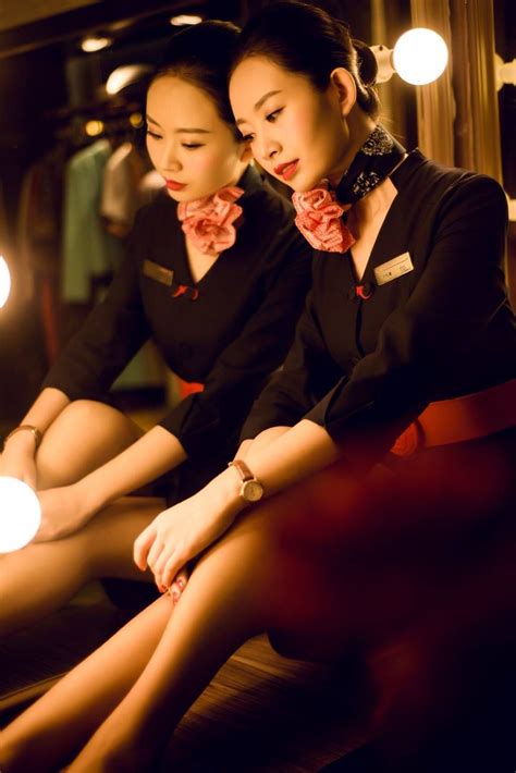 Asian Stewardess Flight Attendant Fashion Sexy Stewardess Sexy Flight Attendant
