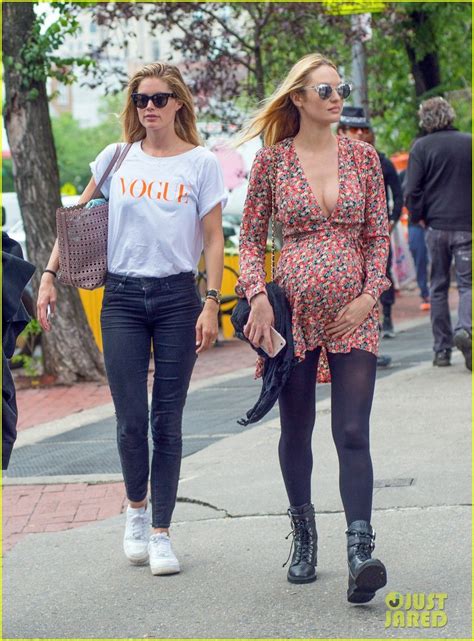 Pregnant Candice Swanepoel Lunches With Pal Doutzen Kroes Pregnant Candice Swanepoel Lunches