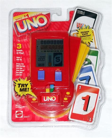 1999 Mattel Inc Uno Lcd Handheld Game By Mattel Uk Toys