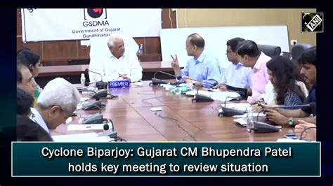 Cyclone Biparjoy Gujarat Cm Bhupendra Patel Holds Key Meeting To Review Situation Times Of