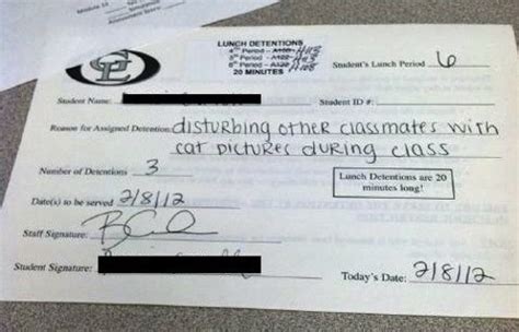 the 10 funniest detention slips you will ever see mandatory