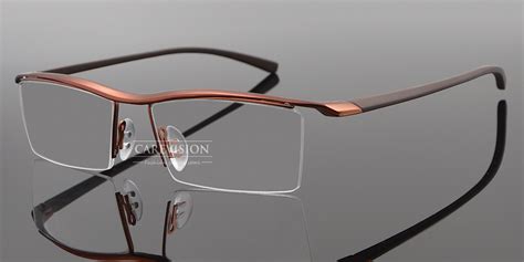 Mens Titanium Half Rimless Tr90 Myopia Eyeglasses Frames Optical