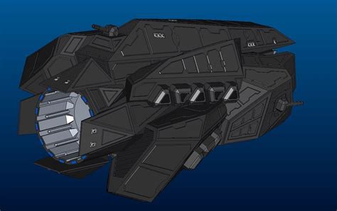 Amun Ra Class Stealth Ship Model For 3d Printing Rtheexpanse