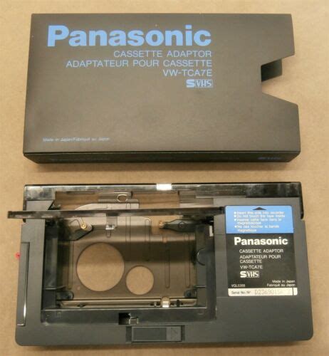 Panasonic Cassette Adapter Vw Tca7e Vhs C To Vhs Adapter Tested