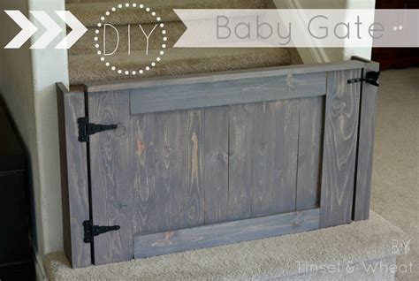 We just adopted a new puppy! How to Build a Baby Gate - DIY Baby Gate + Plans - Tinsel ...