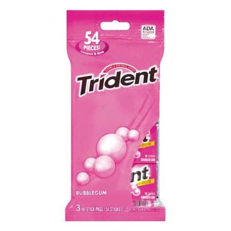 Trident Chewing Gum 3 Pack Flavor Bubble Gum At Blains Farm And Fleet
