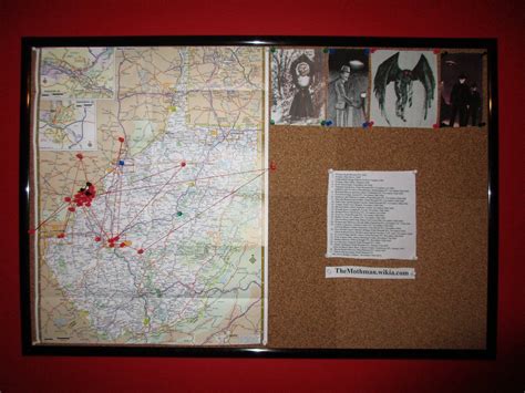 West Virginia Map By Themothmanwiki Sightings Red Pins