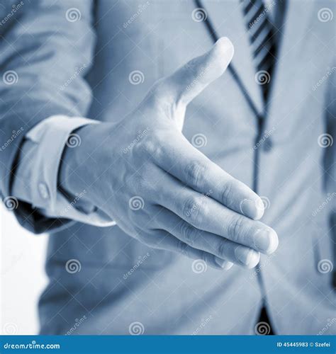 Businessman Offer Hand Shake Stock Image Image Of Agreement