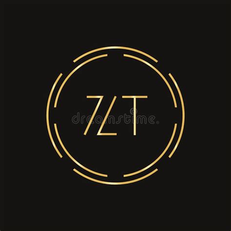 Initial Zt Logo Design Vector Template Digital Circle Letter Zt