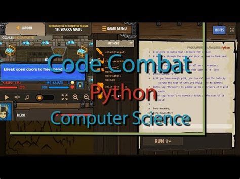 Learn python, javascript, and html as you solve puzzles and learn to. CodeCombat Wakka Maul - Level 19 Python Tutorial with ...