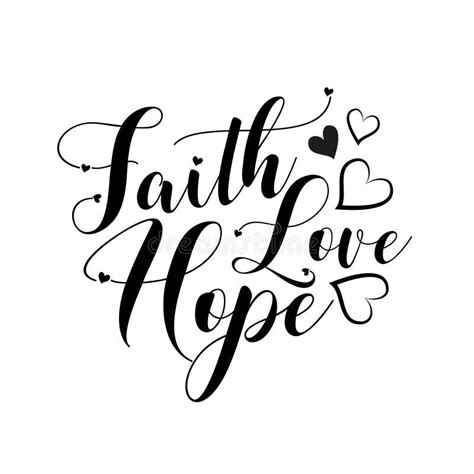 Faith Hope Love Stock Illustrations 25438 Faith Hope Love Stock