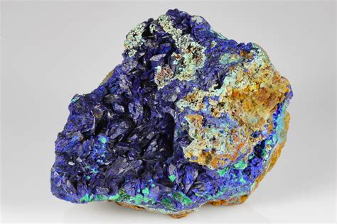 38 Azurite Crystals With Malachite And Chrysocolla Laos 178176 For