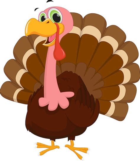 Premium Vector Funny Turkey Cartoon