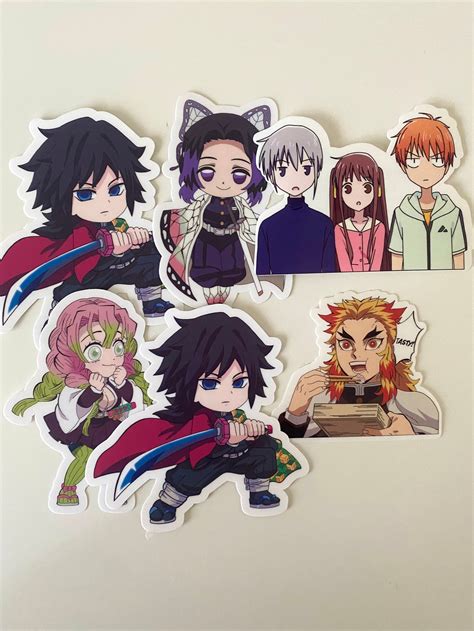 Anime Stickers Random Waterproof Vinyl Stickers Different Etsy