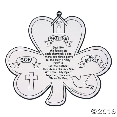 Print your free coloring page of st. Color Your Own Shamrock Trinity Cutouts. Teach the mystery ...