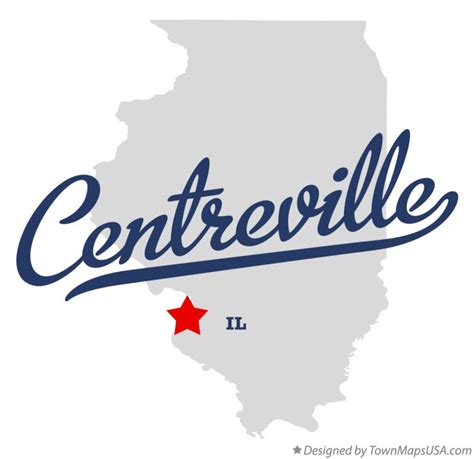Map Of Centreville Il Illinois