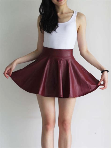 mango-orangie-topshop-inspired-leather-skater-skirt-with-back-zipper