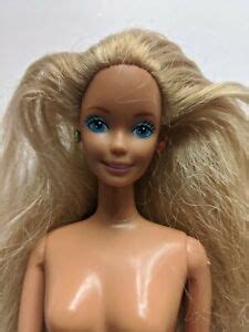 Vintage Mattel Barbie Doll 1976 Blue Eyes Ring Earrings Twist N Turn