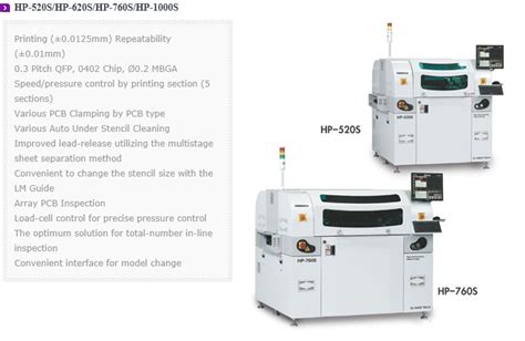 Smt Screen Printer Hp Series By Sj Inno Tech Komachine Supplier