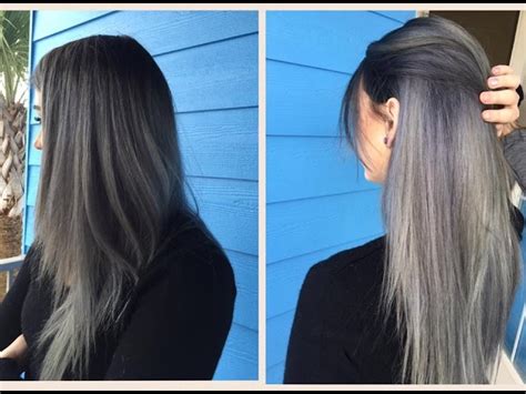 Blue Grey Ombre Hair
