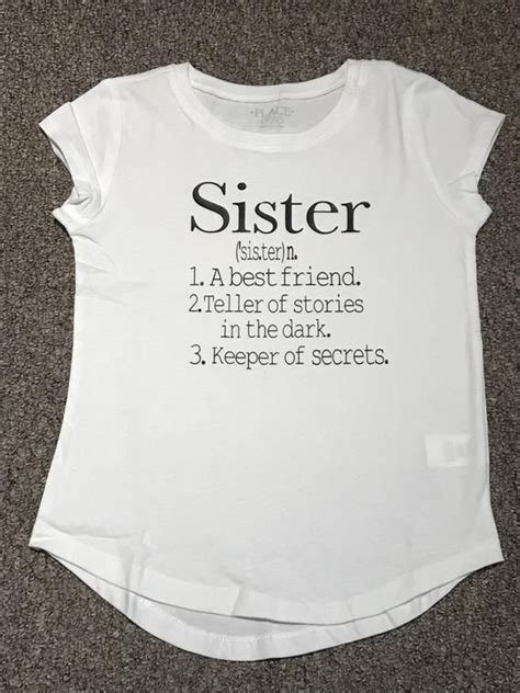 Sister Definition Shirt Sister Definition Bodysuit Definition Of