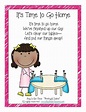 It's Time to Go Home Classroom Poster | Classroom songs, Classroom ...