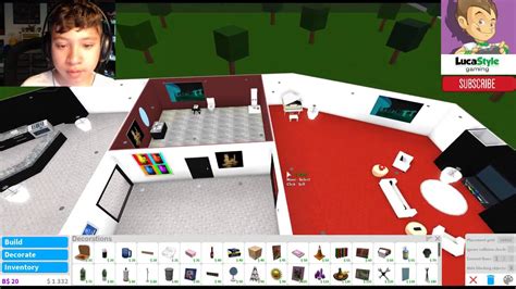 Roblox Bloxburg Building My Cafe With Pantedbubble55 Youtube