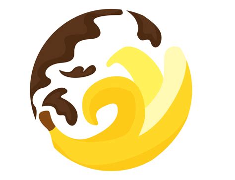 Banana Chocolate Logo Icon 12986713 Png