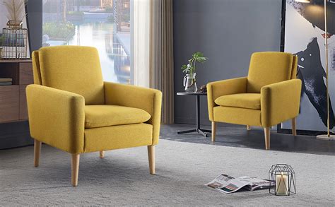 Lohoms Modern Accent Fabric Chair Single Sofa Comfy