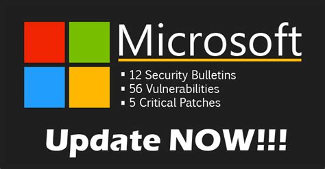 Microsoft Releases 12 Security Updates 5 Critical And 7 Important Patches