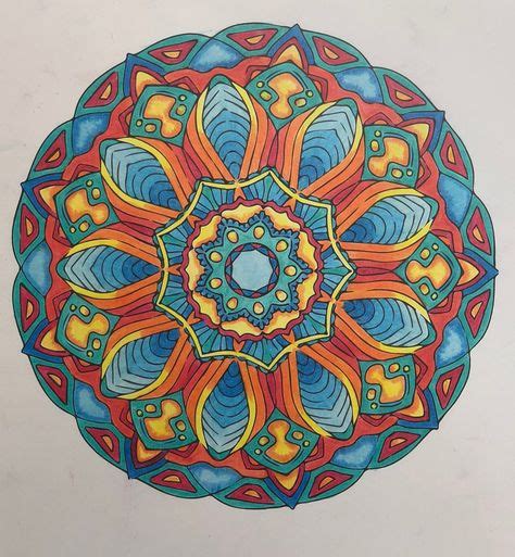 100 Finished Mandalas In Color Ideas Mandala Coloring Mandala
