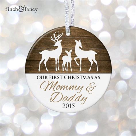 First Christmas As Mommy And Daddy Ornament T New Mom T Etsy