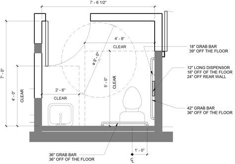 Dimensions For Accessible Bathroom Best Design Idea