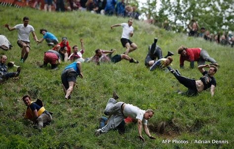Venture Just Outside Bristol For The Coopers Hill Cheese Rolling