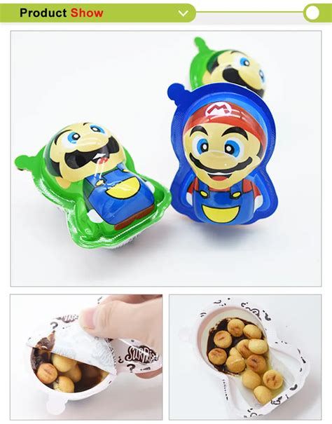 Kid Favorite Mario Shape Egg Surprise Chocolate Toy Candy Chocolate