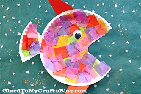 Stock up on paper plates in bulk for everyday meals and special events at home or in the office. Paper Plate & Tissue Paper Tropical Fish - Kid Craft