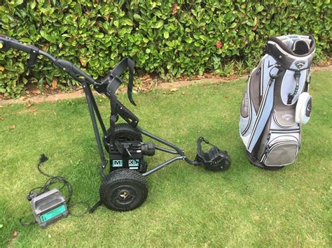 Golf Trolley With Bag Charger And Battery In Porthcawl Bridgend