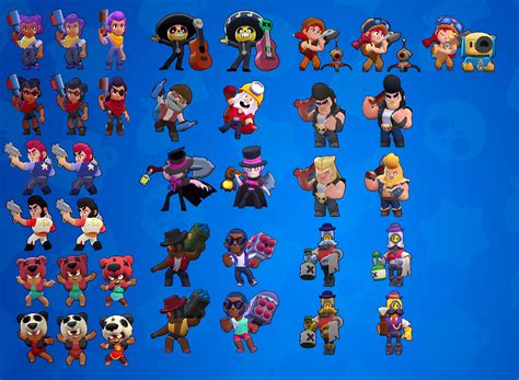 36 Hq Pictures Brawl Stars All Characters Skins Line Friends Skin