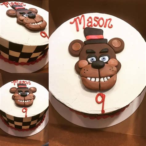 Five Nights At Freddys Themed Happy Birthday Cake Fnaf Cakes My Xxx Hot Girl