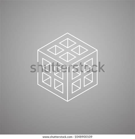 Geometry Minimal Cube Logo Concept Vector Stock Vector Royalty Free