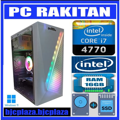 Jual Pc Rakitan Core I I I Ram Gb Ssd