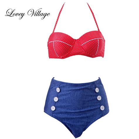 Alluring Lace Up Denim Bikini Set For Women Bikinis Bikini Set Hot Sex Picture