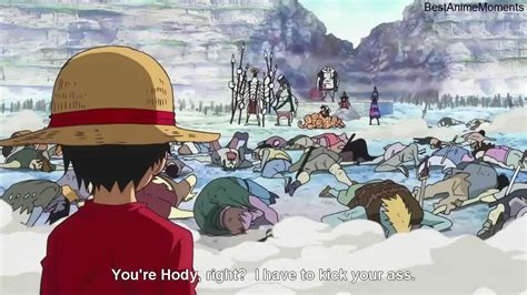 One Piece Luffys Conqueror Haki On Fishman Island Youtube