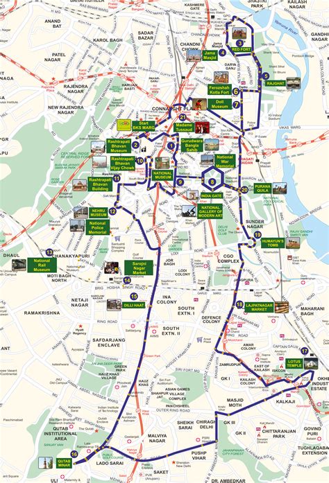 Delhi Metro Map With Tourist Places South Carolina Map